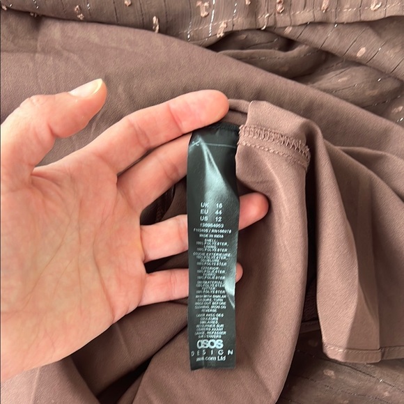 ASOS Brown Long Sleeve Dress - Picture 14 of 15